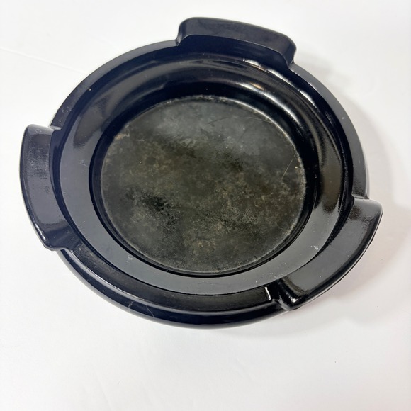 Art Deco Black Amethyst Glass Chinese Style Display Stand Base for a Vase - Picture 14 of 14